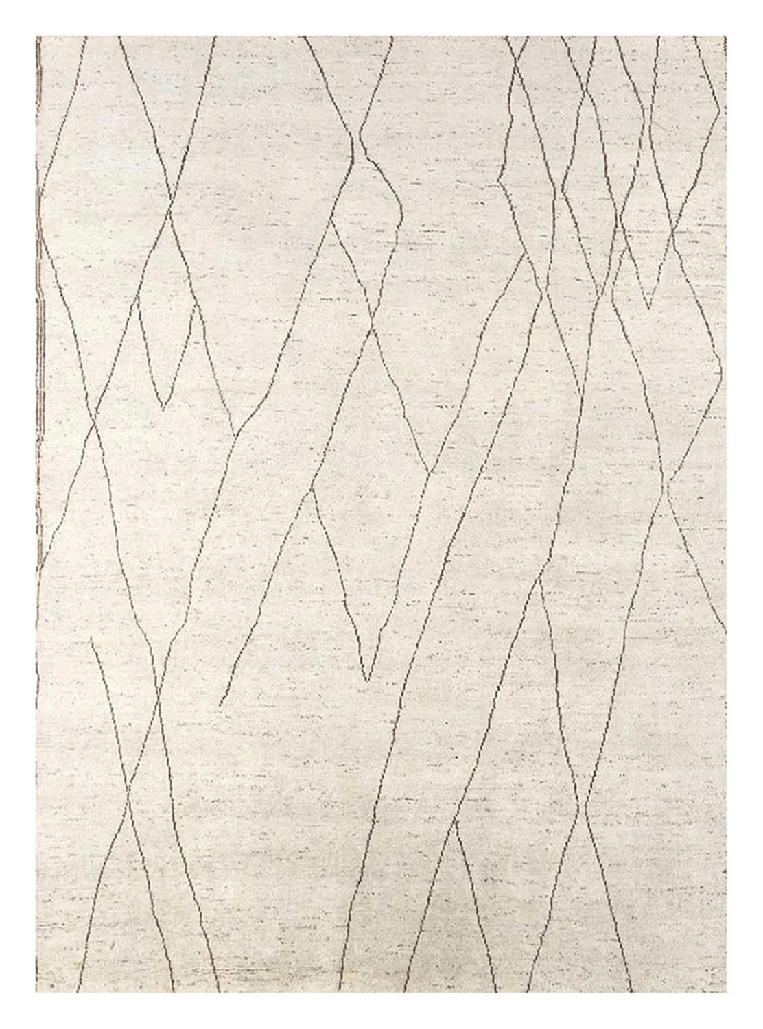 Wollteppich - 300 x 240 cm - naturweiß