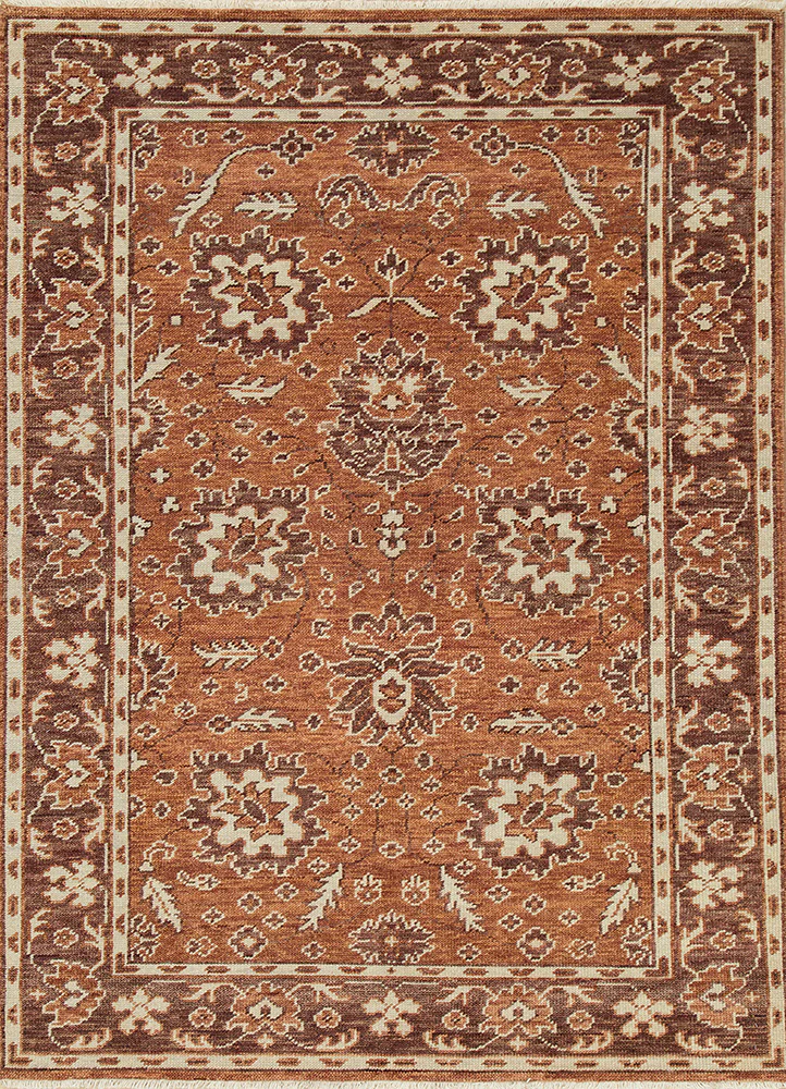 Wollteppich - 360 x 270 cm - orange