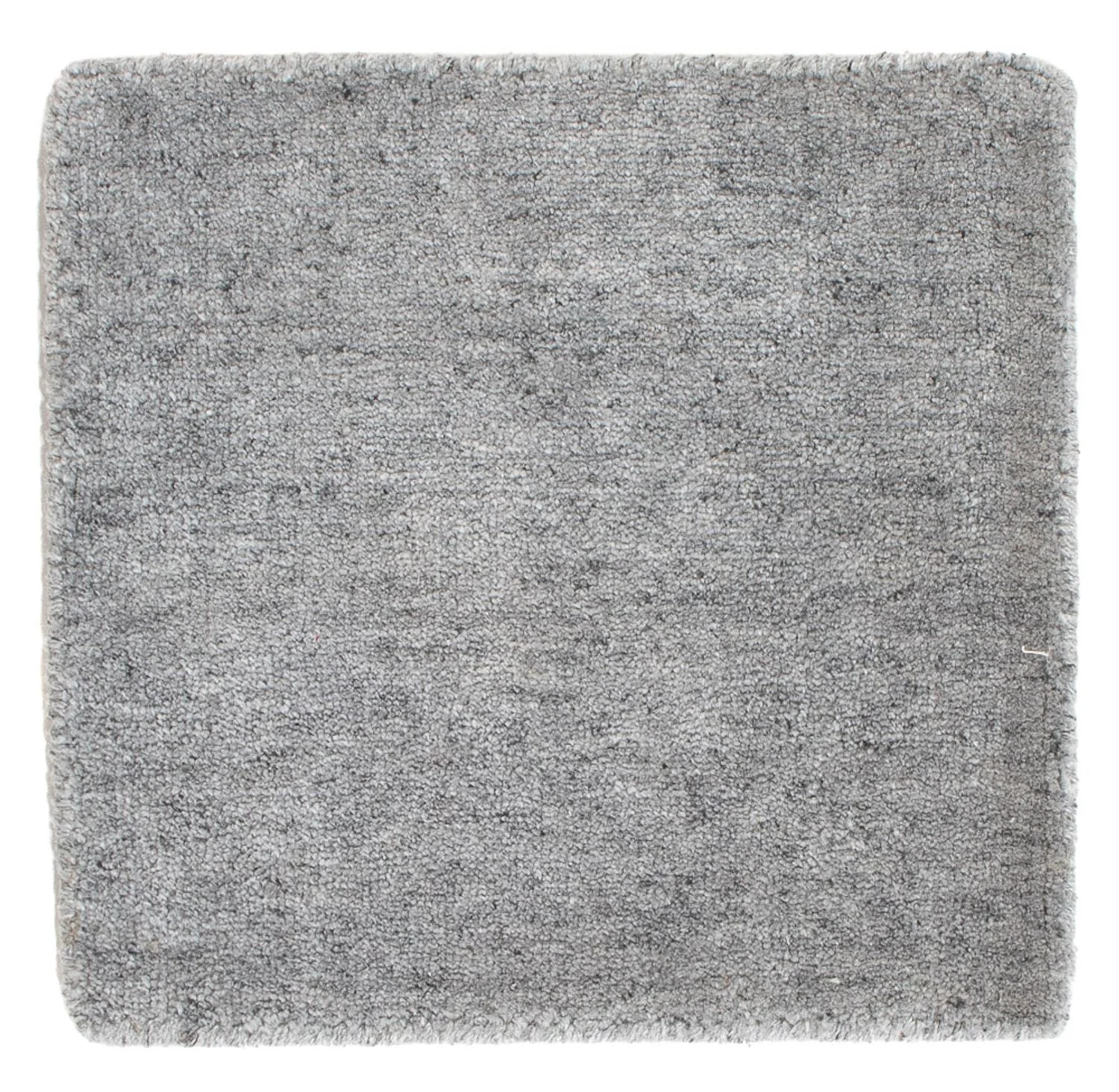 Wollteppich quadratisch  - 30 x 30 cm - grau