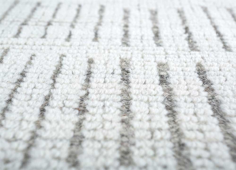 Wollteppich quadratisch - 75 x 75 cm - creme - Image 4