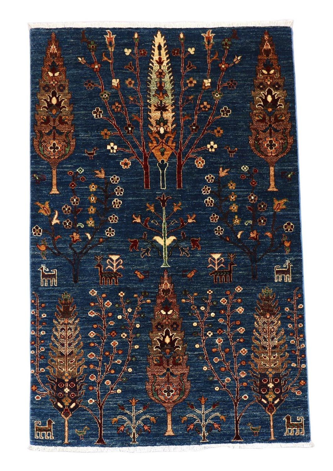 Ziegler Teppich 150 x 101 cm - dunkelblau