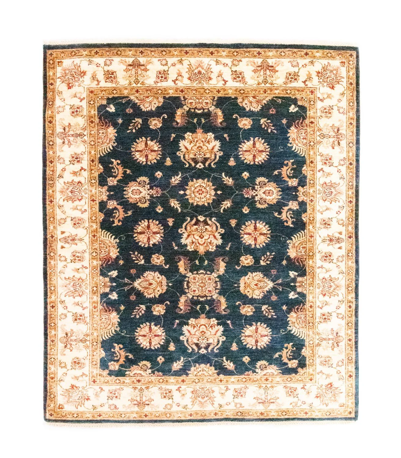 Ziegler Teppich 190 x 154 cm - blau