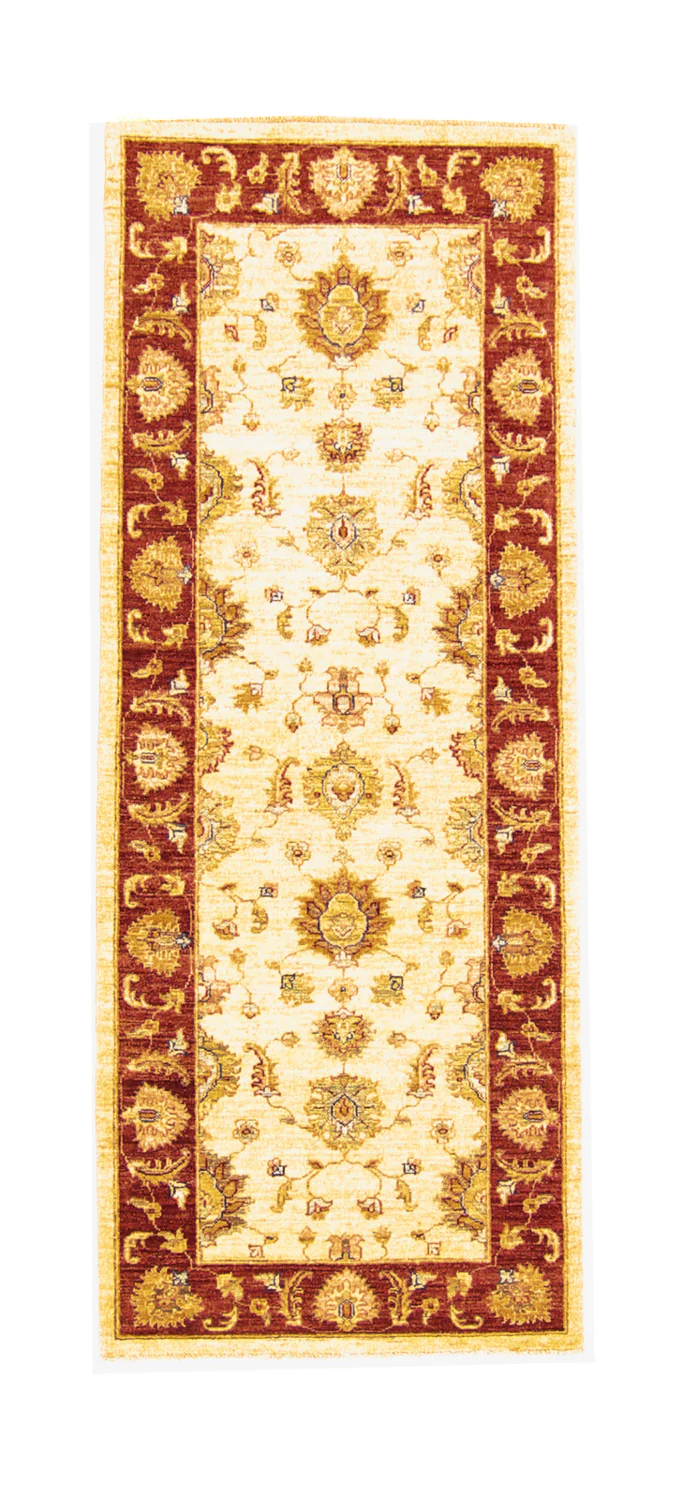 Ziegler Teppich 204 x 80 cm - hellbeige
