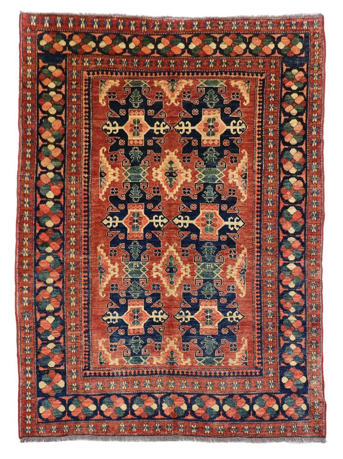 Ziegler Teppich 223 x 190 cm - rot