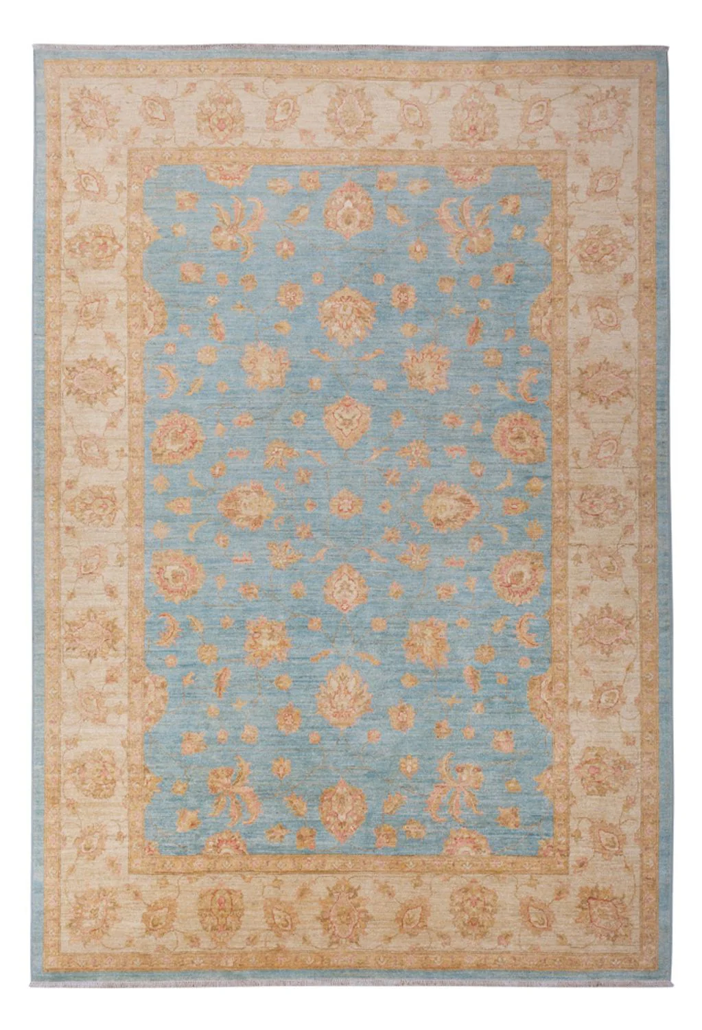 Ziegler Teppich - 298 x 206 cm - hellblau