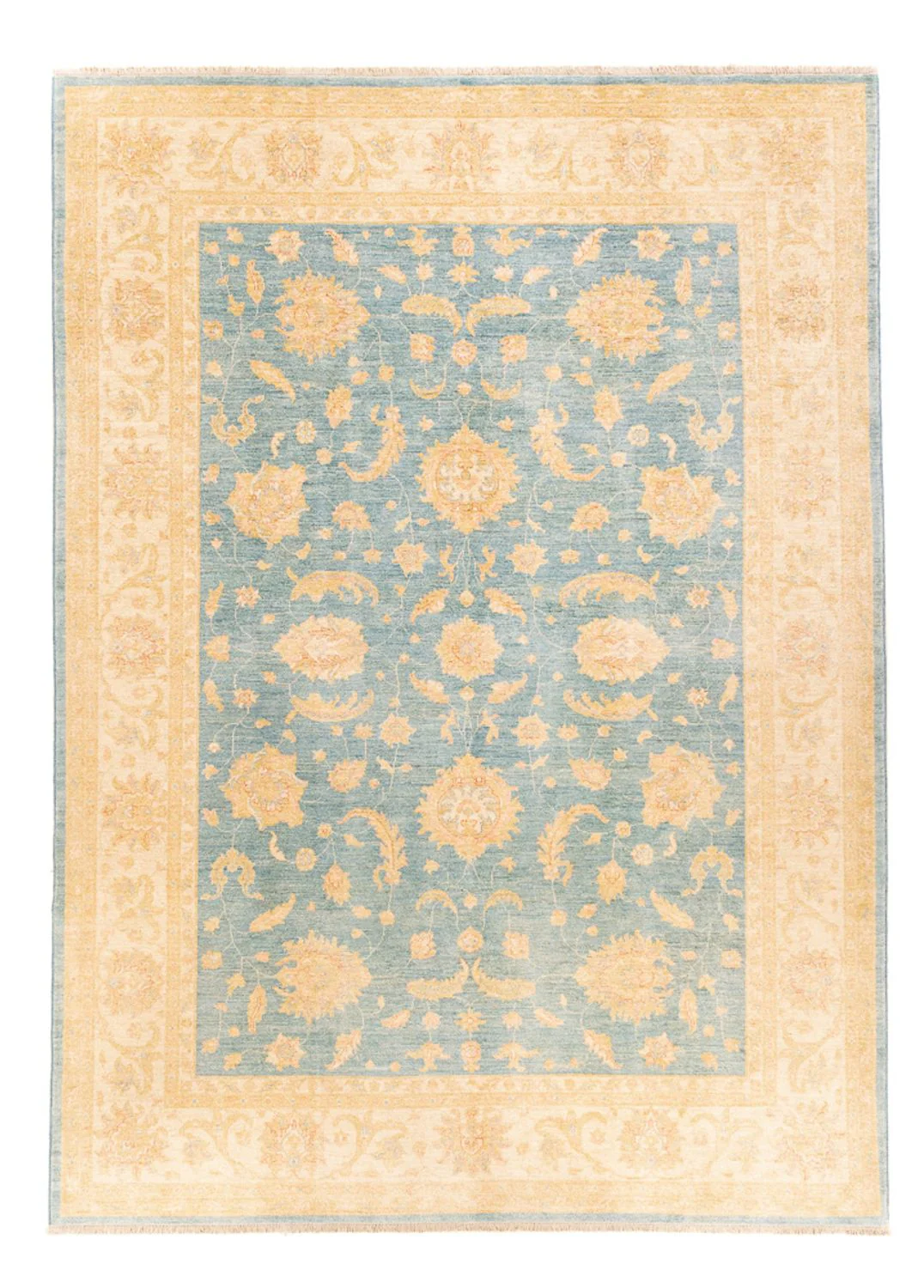 Ziegler Teppich - 343 x 249 cm - hellblau