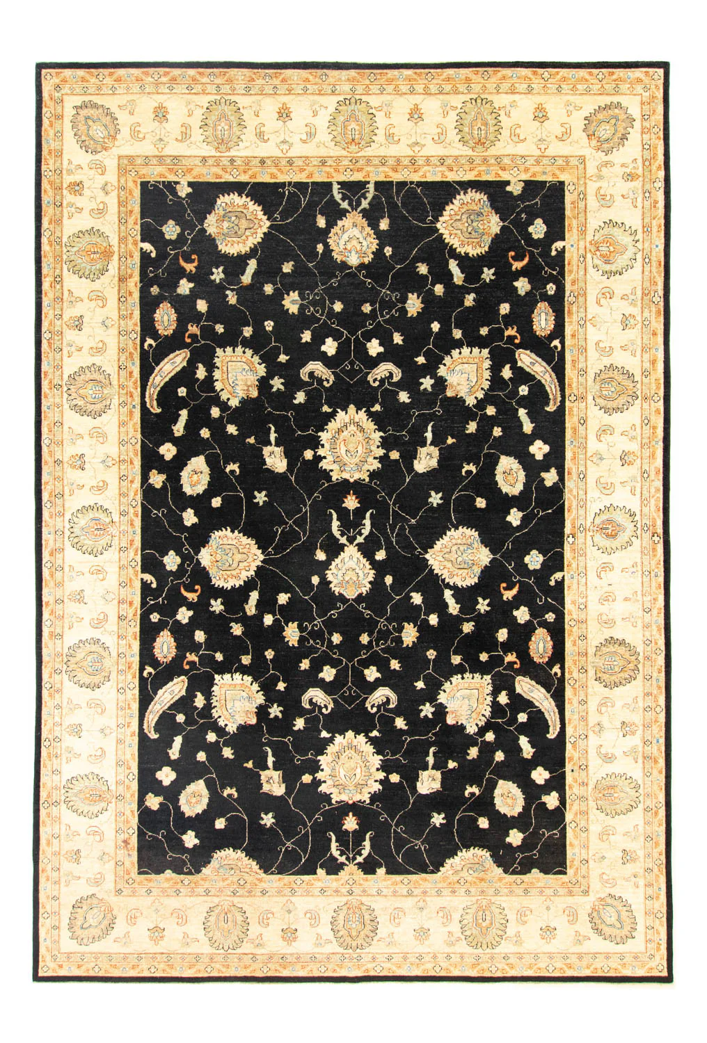 Ziegler Teppich 357 x 248 cm - schwarz