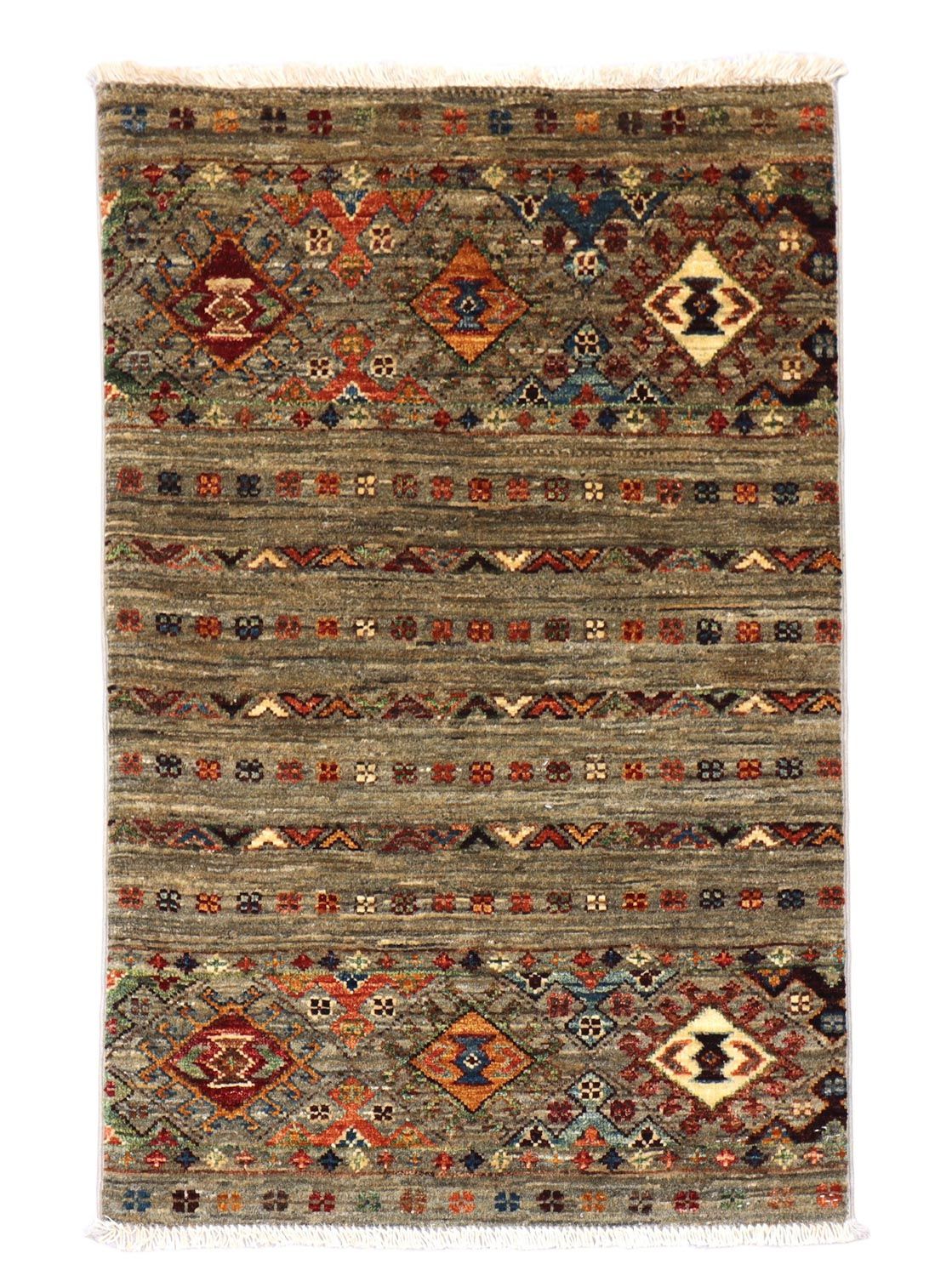 Ziegler Teppich 91 x 63 cm - olivgrün