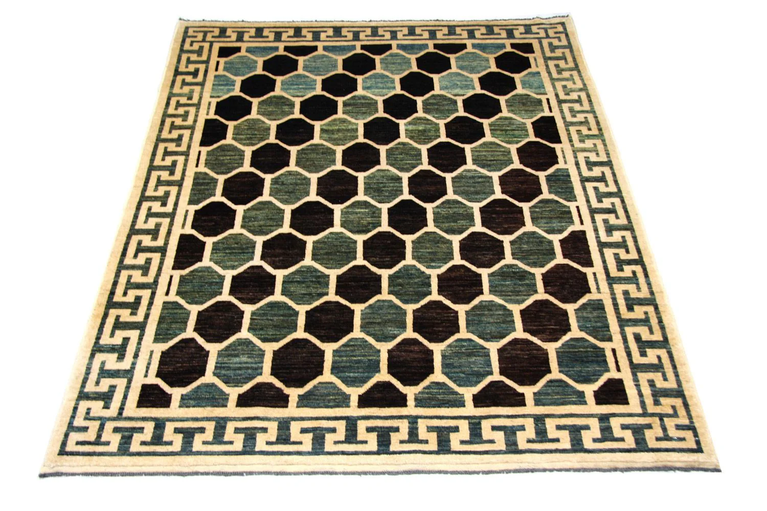 Ziegler Teppich - Modern 261 x 207 cm - blau